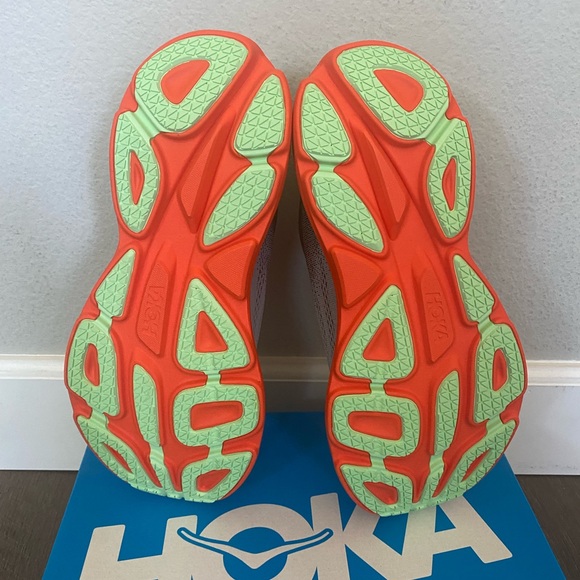 Hoka One One Bondi 8 Men’s 10 Castlerock Flame Running Shoes - Picture 6 of 6